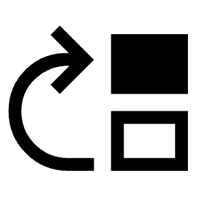Move Up Fill Icon from Sharp Fill - Material Symbols Set