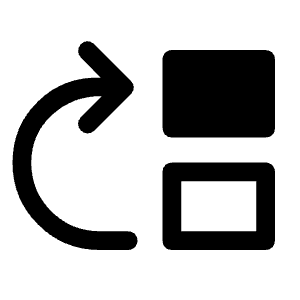 Move Up Fill Icon from Rounded Fill - Material Symbols Set