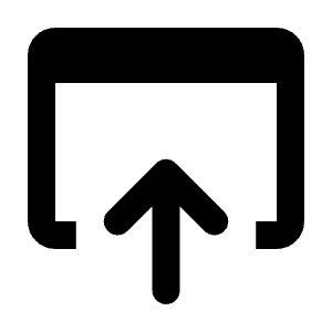 Open In Browser Fill Icon from Rounded Fill - Material Pro Free Set