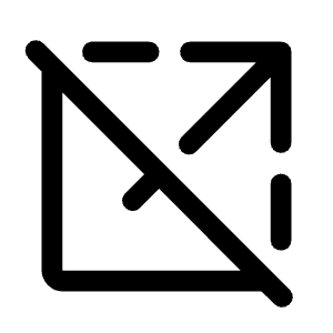 Open In New Off Fill Icon from Rounded Fill - Material Symbols Set