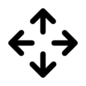 Open With Icon from Rounded Line - Material Symbols Set