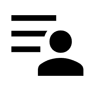 Patient List Fill Icon from Sharp Fill - Material Symbols Set