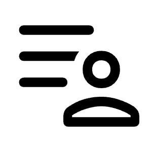 Patient List Icon from Rounded Line - Material Symbols Set