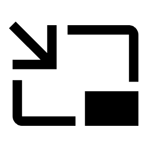 Pip Icon from Sharp Line - Material Symbols Set