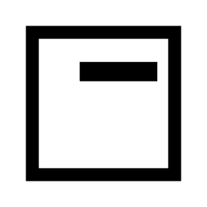 Position Top Right Icon from Sharp Line - Material Symbols Set