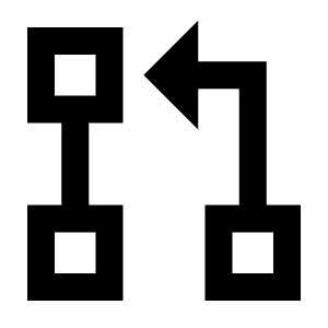 Pull Request Icon from Sharp Line - Material Pro Free Set