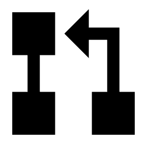 Pull Request Fill Icon from Sharp Fill - Streamline Material Free Set