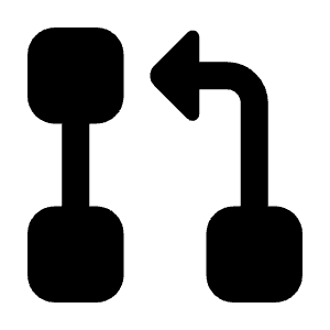 Pull Request Fill Icon from Rounded Fill - Streamline Material Free Set
