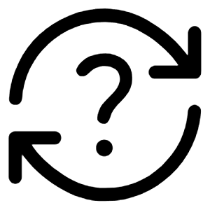 Question Exchange Icon from Rounded Line - Material Symbols Set