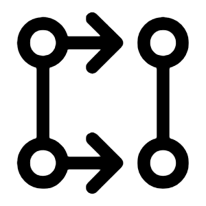 Rebase Icon from Rounded Line - Material Symbols Set