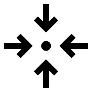 Recenter Icon from Sharp Line - Material Symbols Set