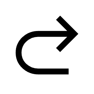 Redo Icon from Outlined Line - Material Symbols Set