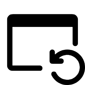 Reopen Window Fill Icon from Rounded Fill - Material Symbols Set