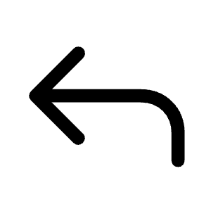 Reply Icon from Rounded Line - Material Symbols Set