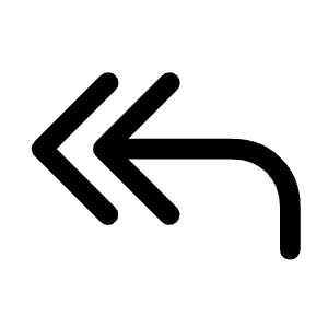 Reply All Icon from Rounded Line - Material Symbols Set