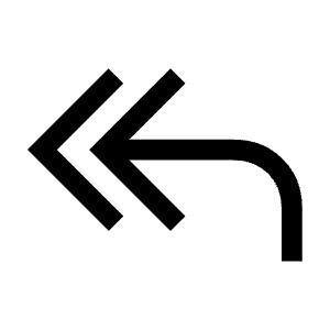 Reply All Icon from Outlined Line - Material Symbols Set