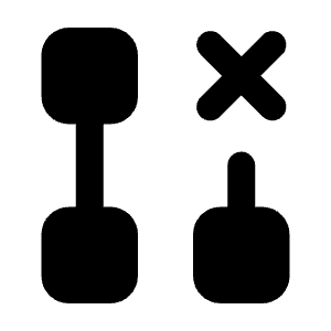 Request Close Fill Icon from Rounded Fill - Streamline Material Free Set