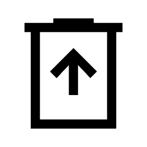 Restore From Trash Icon from Sharp Line - Material Symbols Set