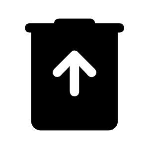 Restore From Trash Fill Icon from Rounded Fill - Material Symbols Set