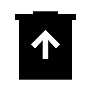 Restore From Trash Fill Icon from Sharp Fill - Material Symbols Set