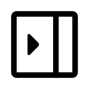 Right Panel Close Icon from Rounded Line - Material Symbols Set