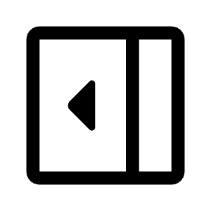 Right Panel Open Icon from Rounded Line - Material Symbols Set
