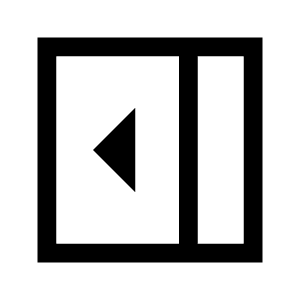 Right Panel Open Icon from Sharp Line - Material Symbols Set