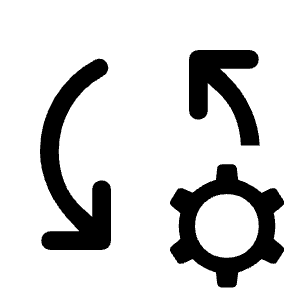 Rule Settings Fill Icon from Rounded Fill - Material Symbols Set