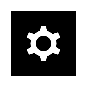 Settings Applications Fill Icon from Sharp Fill - Material Symbols Set