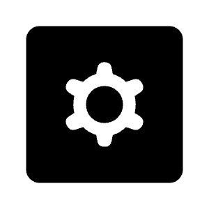 Settings Applications Fill Icon from Rounded Fill - Material Symbols Set