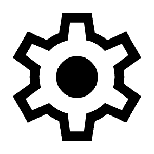 Settings Icon from Outlined Line - Material Symbols Set