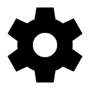 Settings Fill Icon from Outlined Fill - Material Symbols Set