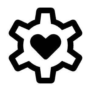 Settings Heart Icon from Rounded Line - Material Symbols Set
