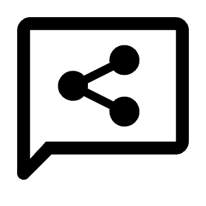 Share Reviews Icon from Rounded Line - Material Symbols Set