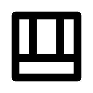 Shelf Position Icon from Outlined Line - Streamline Material Free Set