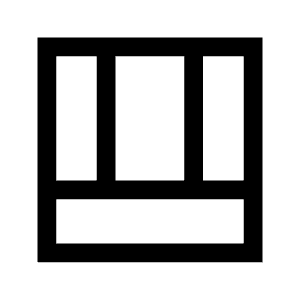Shelf Position Icon from Sharp Line - Material Symbols Set