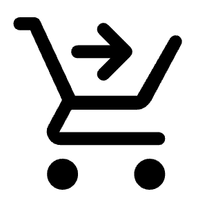 Shopping Cart Checkout Icon from Rounded Line - Material Symbols Set