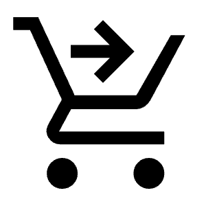 Shopping Cart Checkout Icon from Outlined Line - Material Symbols Set