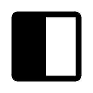 Side Navigation Icon from Outlined Line - Material Symbols Set