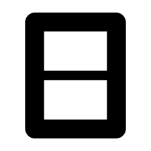 Splitscreen Portrait Fill Icon from Outlined Fill - Material Symbols Set
