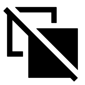 Stack Off Fill Icon from Sharp Fill - Material Symbols Set