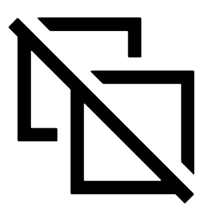 Stack Off Icon from Sharp Line - Material Symbols Set