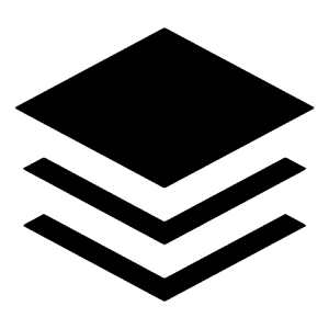 Stacks Fill Icon from Sharp Fill - Material Symbols Set