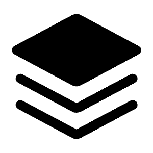 Stacks Fill Icon from Rounded Fill - Material Symbols Set
