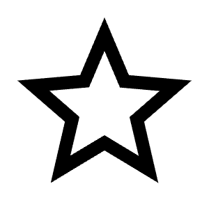 Star Icon from Outlined Line - Material Symbols Set