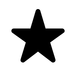 Star Rate Fill Icon from Rounded Fill - Material Symbols Set