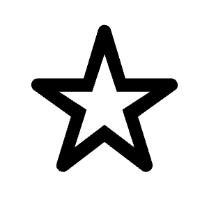 Star Rate Icon from Rounded Line - Material Symbols Set