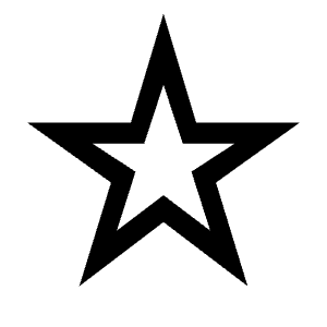 Star Rate Icon from Sharp Line - Material Symbols Set