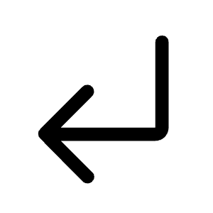 Subdirectory Arrow Left Fill Icon from Rounded Fill - Material Symbols Set
