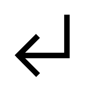 Subdirectory Arrow Left Icon from Outlined Line - Material Symbols Set